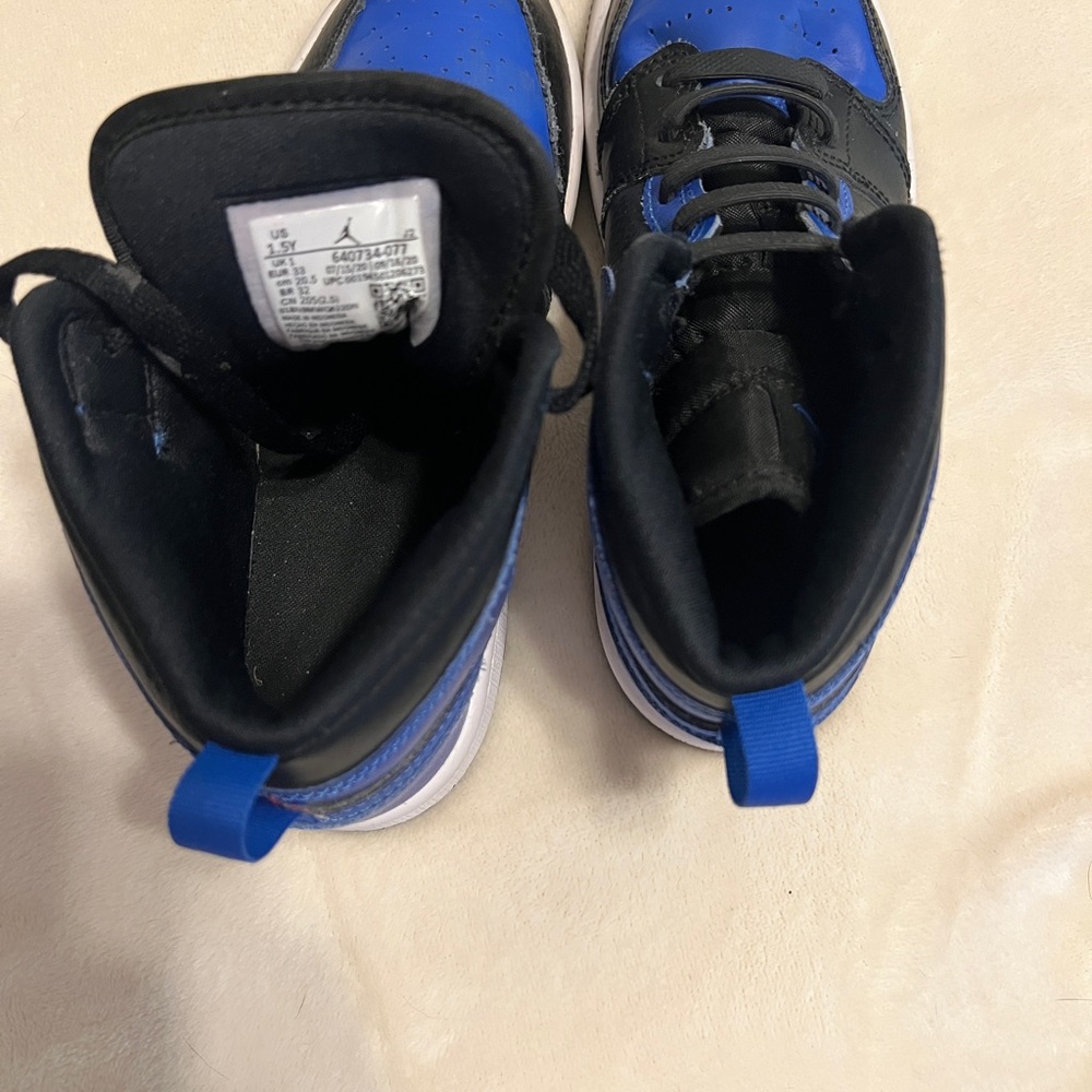 Nike Air Jordon 1 hyper blue black GUC - Picture 4 of 4